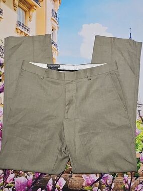 Michael Brandon Slim Fit Tan Dress‎ Pants Size 34
